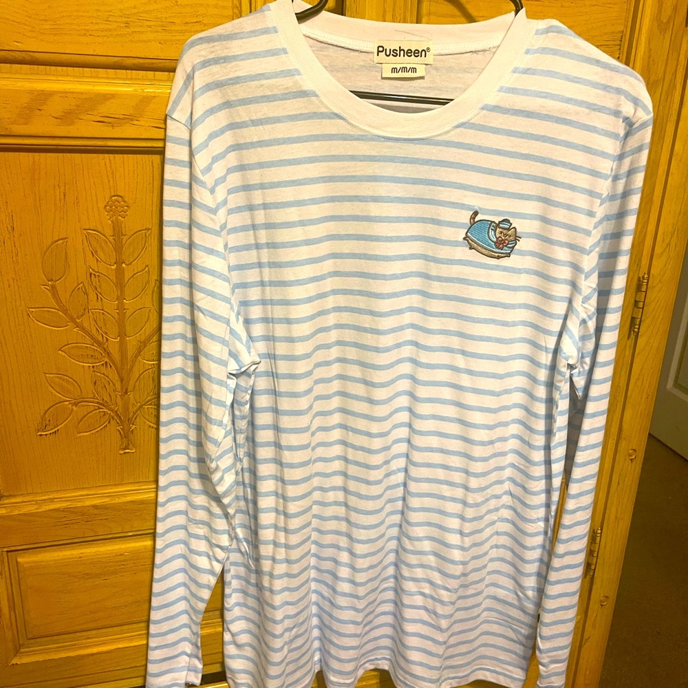 Pusheen striped long sleeve sailor tee